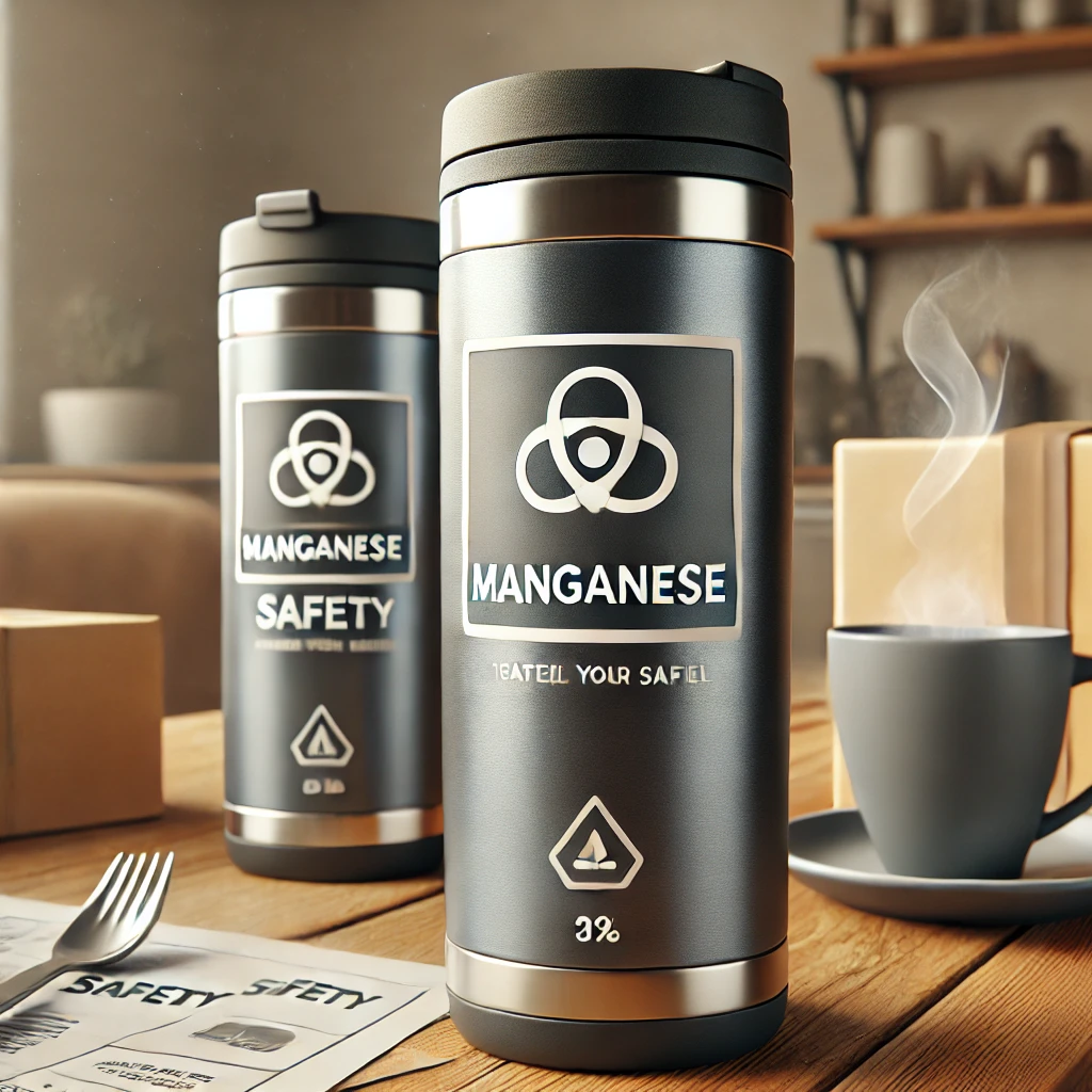 Are travel mugs with manganese on them safe